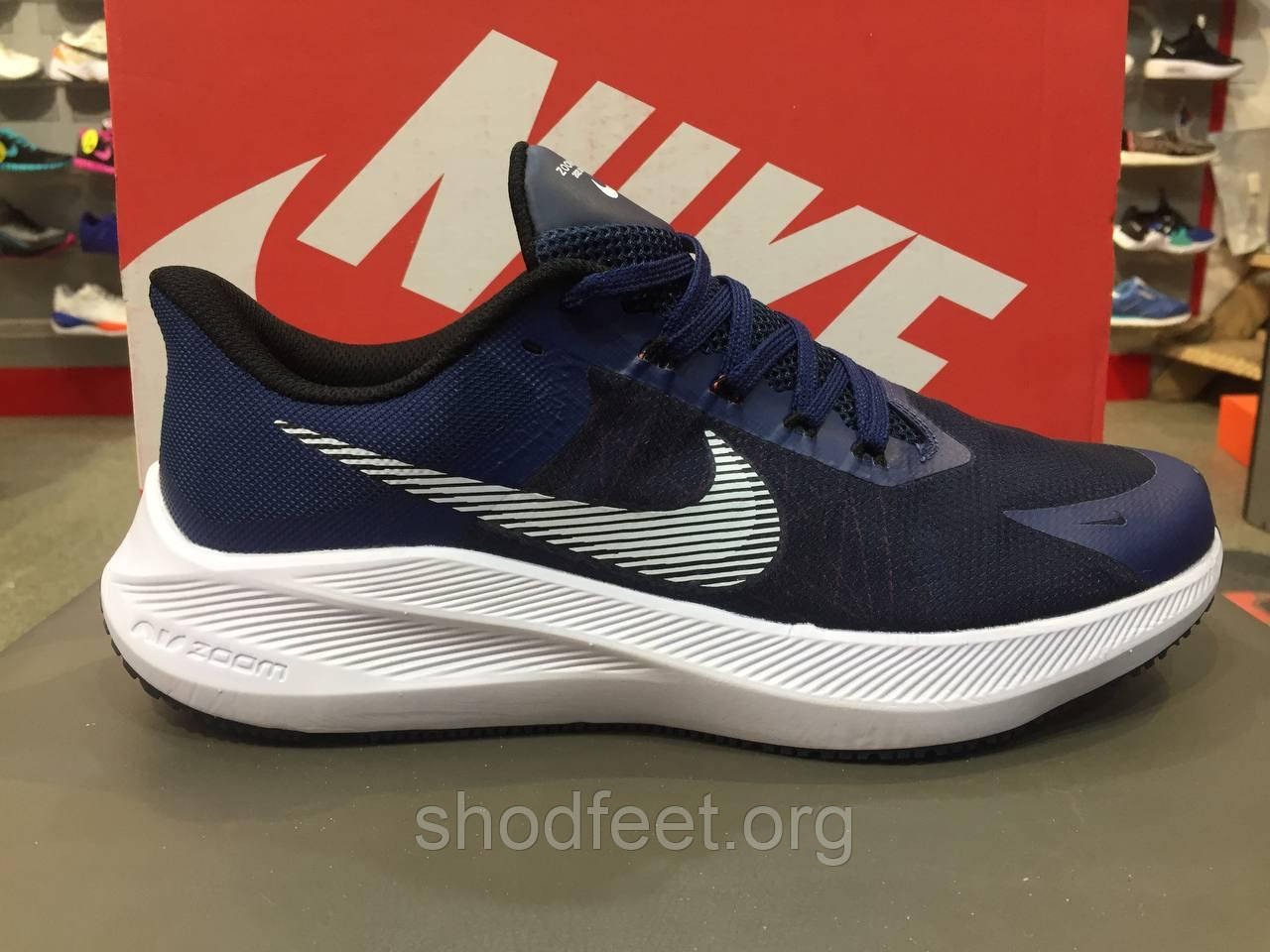 Кросівки чоловічі Nike Zoom Winflo 8 Shield Blue White, фото 1