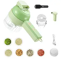 Овощерезка электрическая USB для измельчения овощей и зелени FOOD CHOPPER 4 в 1 Jw