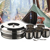 Туристичний набір чашок A-PLUS 9 предметів (0465)