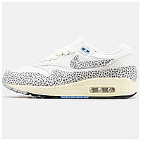 Женские кроссовки Nike Air Max 1 Safari, кожаные кроссовки найк аир макс 1 сафари