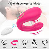 Дистанційний вібратор для пар, Вібромасажер. We-Vibe + Satisfyer, Вібратор з двома моторами, рожевий, фото 10