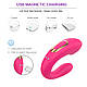 Дистанционный вибратор для пар, Вибромассажер с двумя моторами, розовый - фото 5 - id-p1836186845