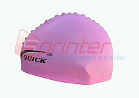 Шапочка для плавания QUICK ,розовая. 41-ОРР(SN)14180
