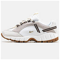 Женские кроссовки Nike Air Humara LX Jacquemus White Gold, белые кожаные кроссовки найк аир хумара