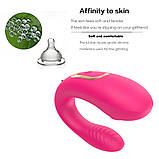 Дистанційний вібратор для пар, Вібромасажер. We-Vibe + Satisfyer, Вібратор з двома моторами, рожевий, фото 7