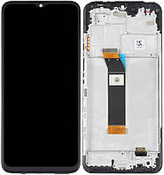 Дисплей модуль тачскрин Xiaomi Poco M5/Poco M4 5G/Redmi 10 5G/Note 11E 5G/Note 11R черный оригинал в рамке