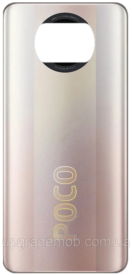 Задня кришка Xiaomi Poco X3 Pro бронзова Metal Bronze оригінал 48MP
