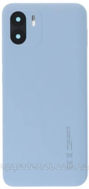 Задня кришка Xiaomi Redmi A1 /Redmi A2 блакитна Light Blue оригінал + скло камери