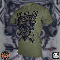 Тактическая футболка цвета оливы "Іду на Ви", мужские футболки и майки, тактическая и форменная одежда