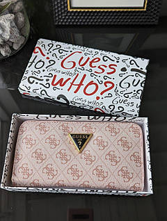 Гаманець Guess жіночий Гаманець Гесс пудровий