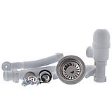 Мийка кухонна Zerix ZS-510R-01 Біла (ZX4531), фото 3