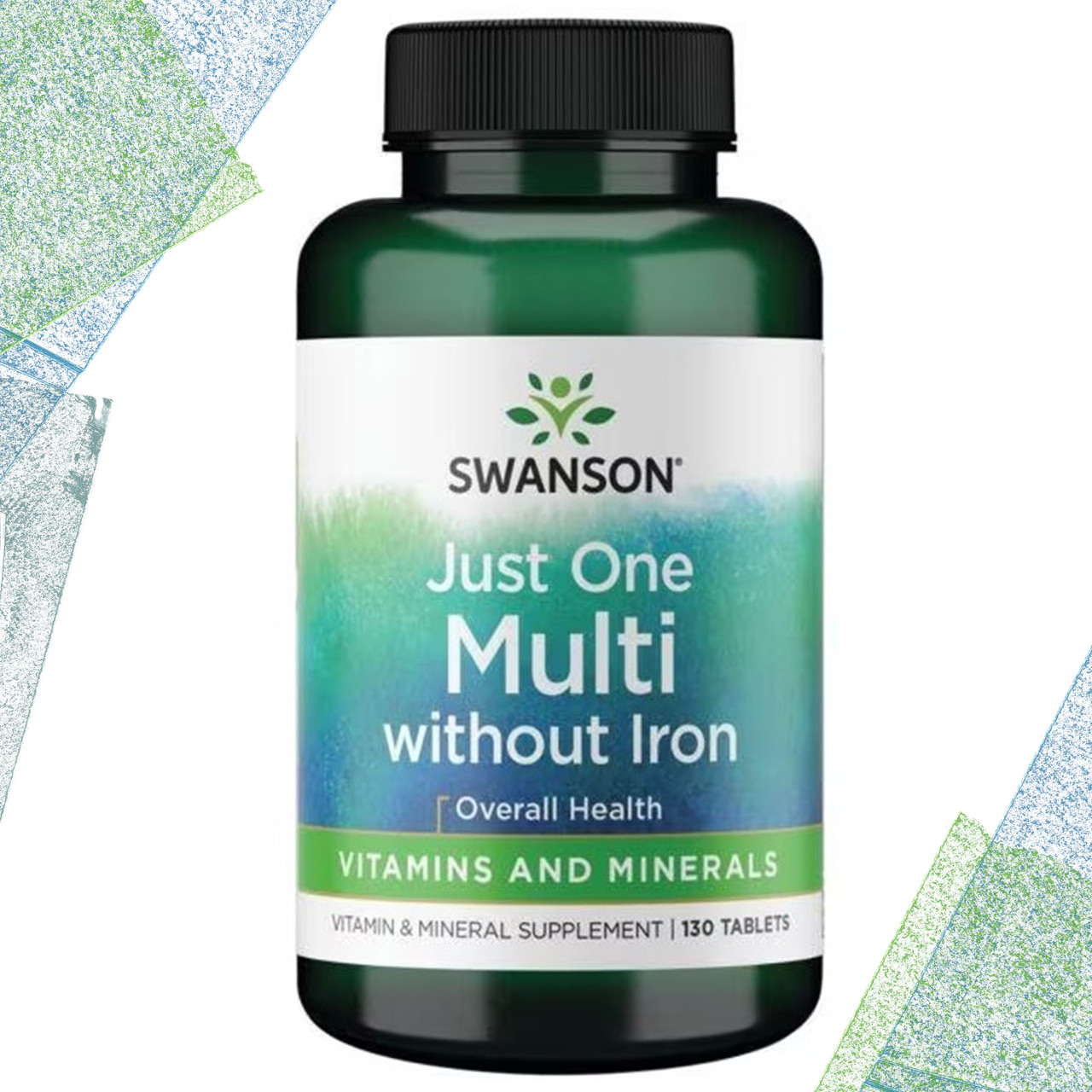 Комплекс Swanson Just One Complete Multi without Iron (Без Заліза), 130 таблеток