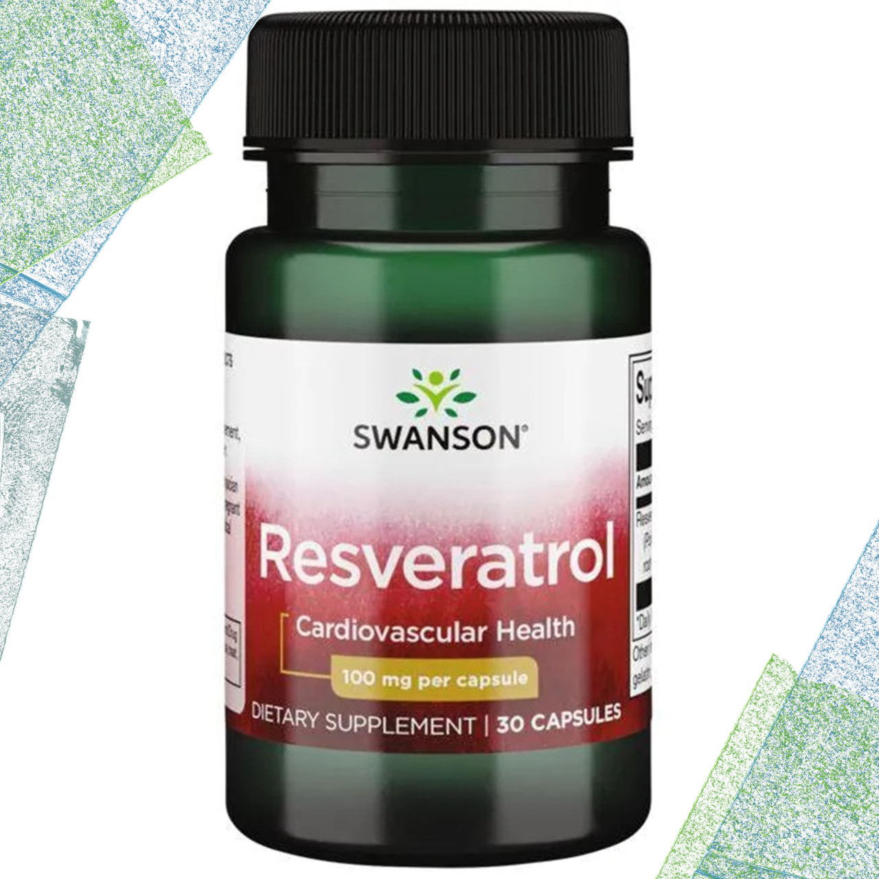 Ресвератрол Swanson Resveratrol 100 мг 30 капсул, фото 1