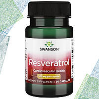 Ресвератрол Swanson Resveratrol 100 мг 30 капсул