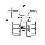 Кран кульовий Roho R100-075 - 3/4" (RO0078), фото 2