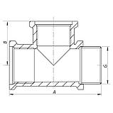 Трійник 1/2'' ВВН Koer KF.T06FFM (KF0068), фото 2