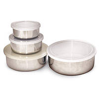 Набір з 5 сталевих судочків Besser SS-0589