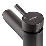 Змішувач для умивальника Mixxus SUS-001-A graphite з нерж. сталі SUS304 (MI5904), фото 2