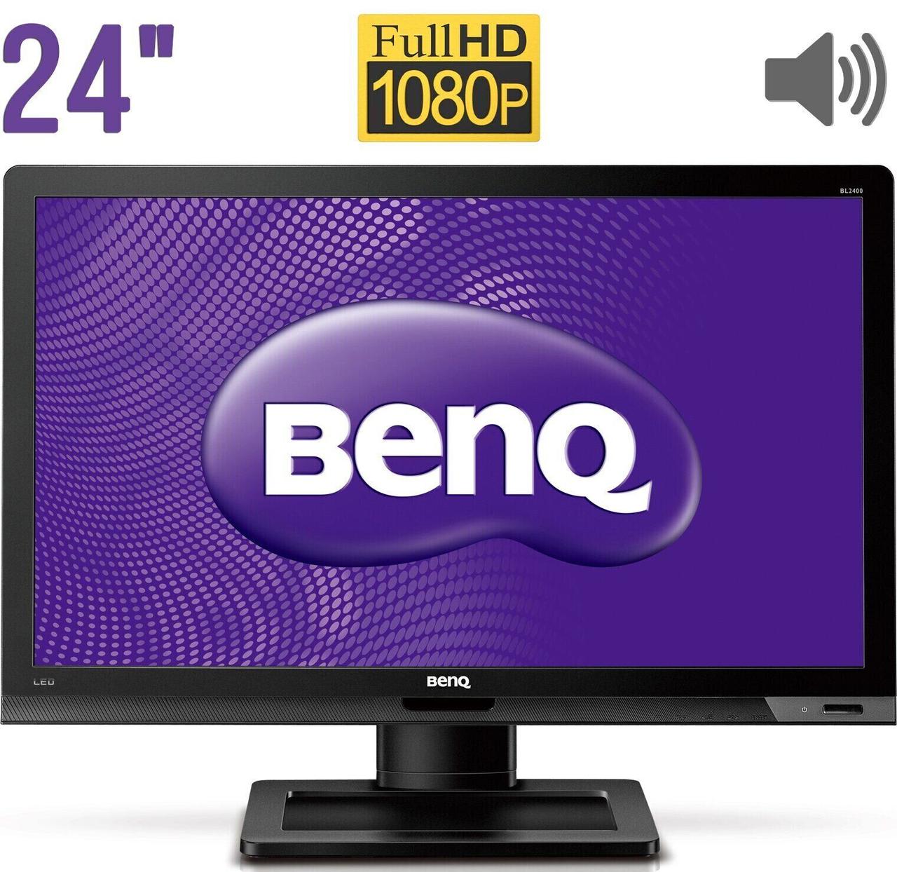 Монітор BenQ BL2400 / 24" (1920x1080) VA / VGA, DVI, DisplayPort / Вбудовані колонки 2x 1W / VESA 100x100