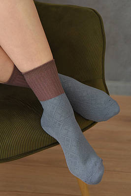 Шкарпетки жіночі сіро-синього кольору розмір 36-41                                                   156910T Безкоштовна доставка