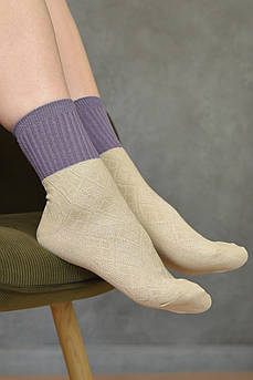 Шкарпетки жіночі бежевого кольору розмір 36-41                                                       156877M