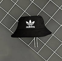 Панама чорна Adidas білий лого