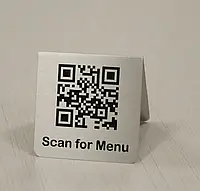 Изготовить таблички на стол с qr кодом и Вашей информацией