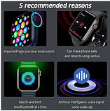 Фітнес браслет Smart Watch  i7 Pro max, пульсометр, тонометр, розумний смартгодинник, крокомір ТЕЛЕФОН, фото 9