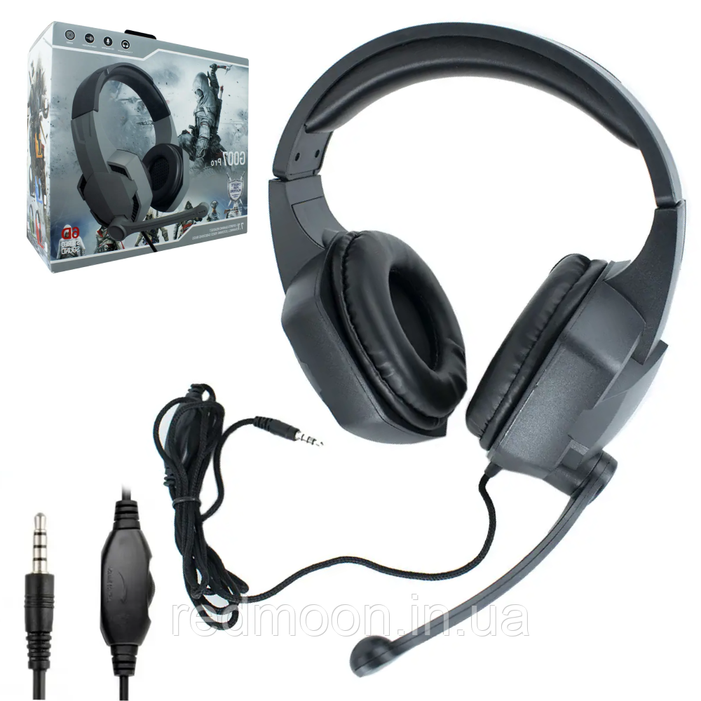 Ігрові навушники G007 Pro з мікрофоном / Навушники геймерські / Дротові навушники для комп'ютера, фото 1