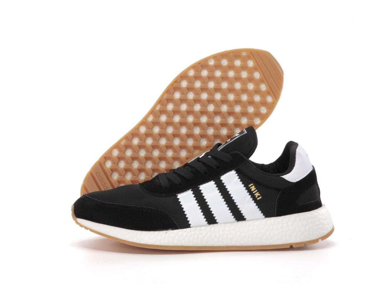 Кросівки Adidas Iniki Runner Black White чорні