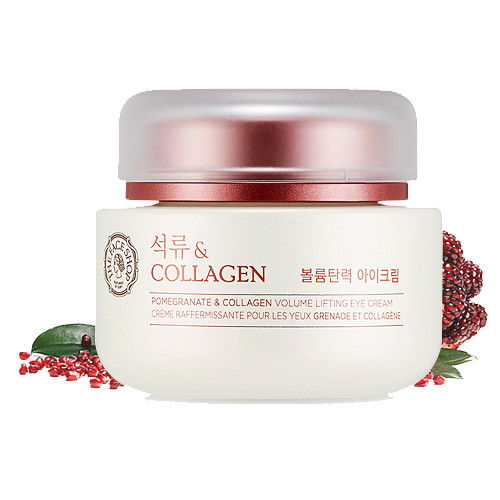 The Face Shop Pomegranate and Collagen Volume Lifting Eye Cream Ліфтинг-крем для шкіри навколо очей, 50 мл