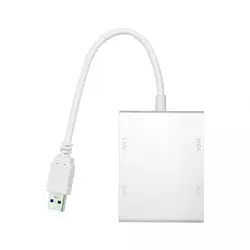 Док-станція PowerPlant CA912087 USB3.0 - DVI + HDMI