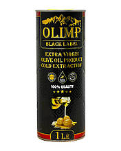 Олія оливкова першого віджиму Extra Virgin Olive Oil Gold Extraction OLIMP BLACK LABEL, 1 л (Греція)