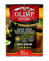 Оливковое масло первого отжима OLIMP RED LABEL Extra Virgin Olive Oil Cold Extraction, 3 л