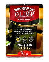 Олія оливкова першого пресування Extra Virgin Olive Oil Gold Extraction OLIMP RED LABEL, 3 л