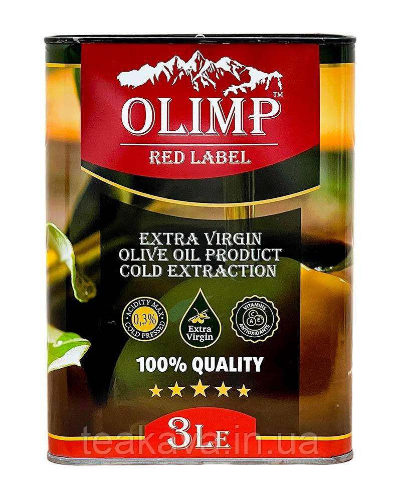 Оливковое масло первого отжима OLIMP RED LABEL Extra Virgin Olive Oil Cold Extraction, 3 л - фото 1 - id-p1623259163