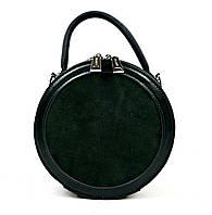 Женская сумка натуральная кожа Galanty 19 × 9 × 19 см Зеленая