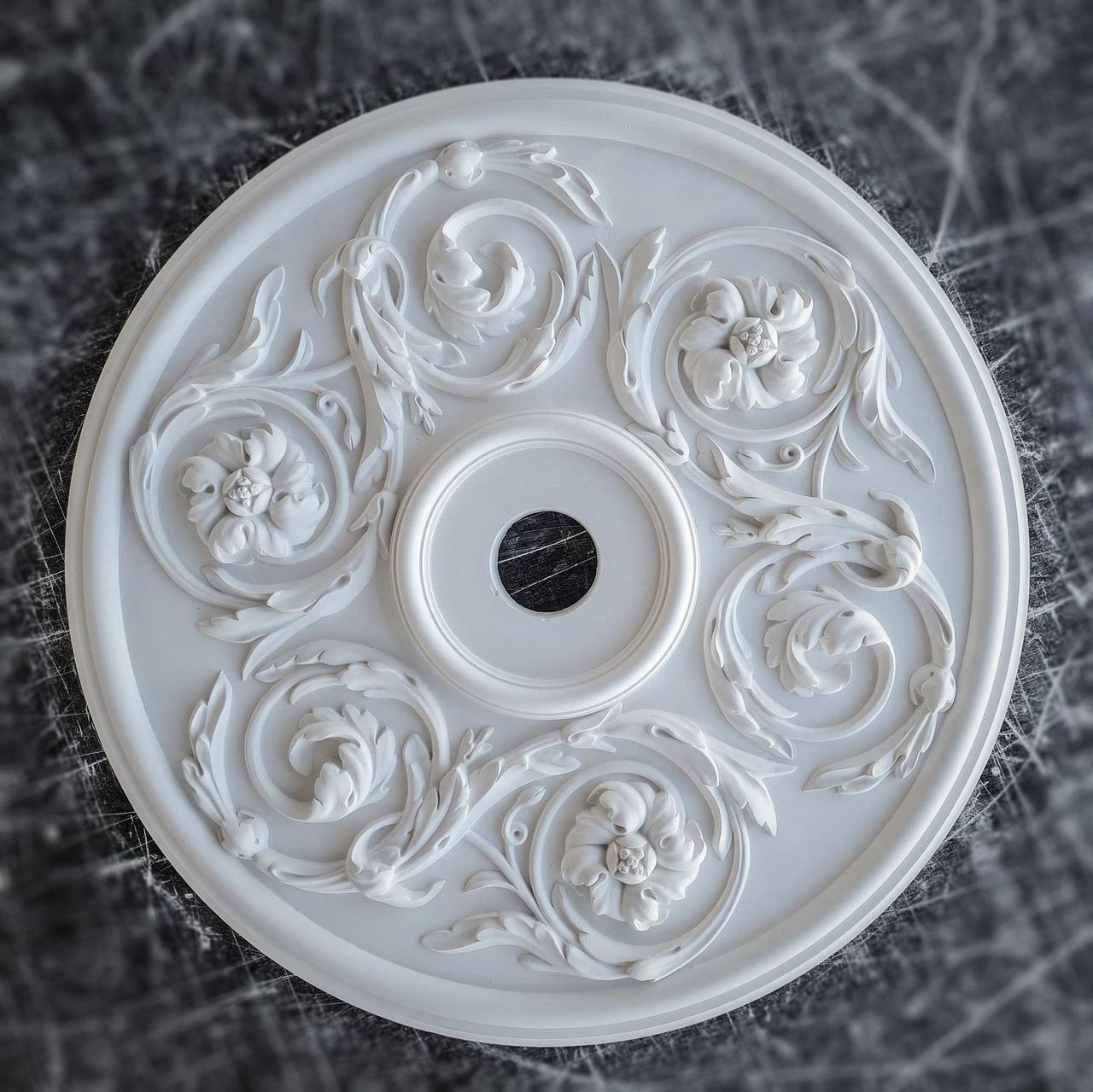 Купить Розетка потолочная из гипса р-166 Ø613мм, классическая, круглая ...