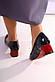 Туфли женские черные на каблуке Т1671, фото 5