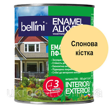 Емаль алкідна ПФ-115 Слонова кістка BELLINI 2,8 кг, фото 1
