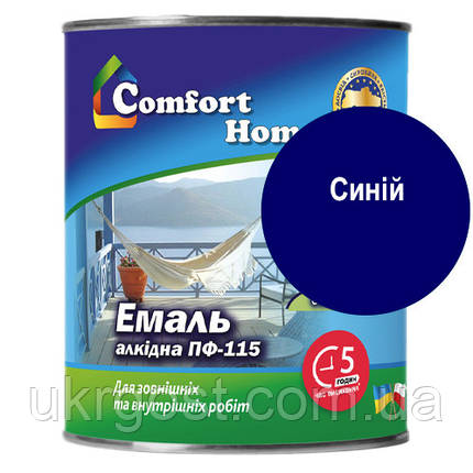 Емаль алкідна Comfort ПФ-115 Синя глянець 2,8 кг, фото 2