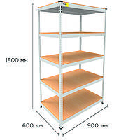 Металлический стеллаж MRL-1800 ( 900x600) белый