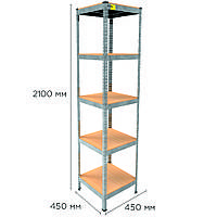 Металлический стеллаж MRL-2100 ( 450x450) оцинкованный