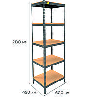 Металлический стеллаж MRL-2100 ( 600x450) чёрный