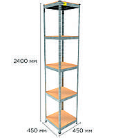 Металлический стеллаж MRL-2400 ( 450x450) оцинкованный