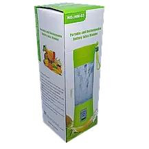 Блендер 2 ножі Smart Juice Cup Fruits USB Рожевий, Блендер Juice Cup Fruits акумуляторний портативний, фото 5