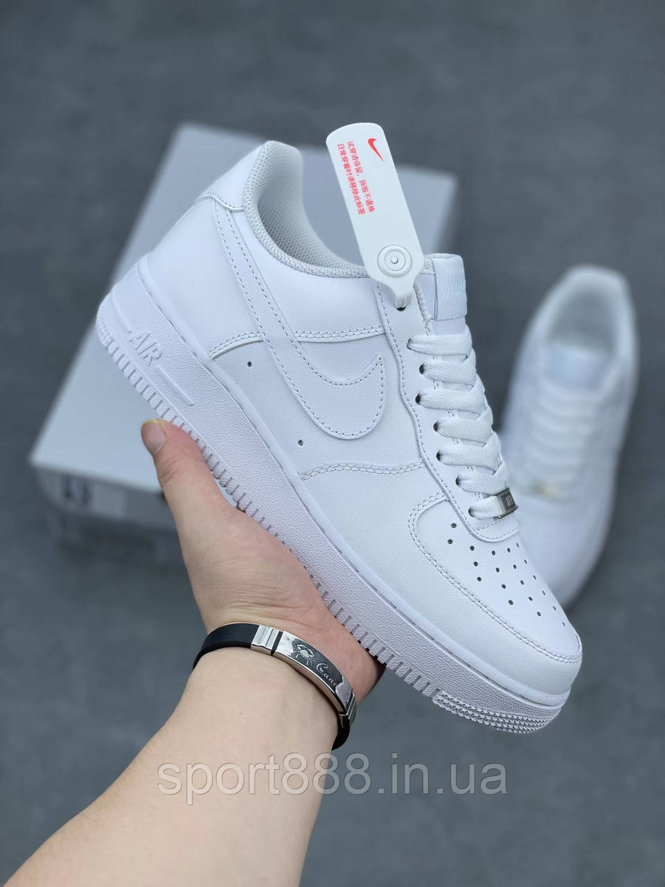 Eur35.5-47.5 Nike Air Force 1 Low 07 "Triple White" білі чоловічі кросівки