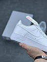 Eur35.5-47.5 Nike Air Force 1 Low 07 "Triple White" білі чоловічі кросівки, фото 6