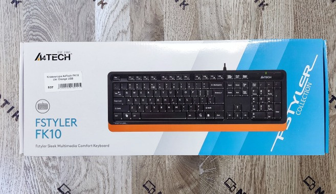 Клавіатура A4Tech FK10 USB Black-Orange (FK10) Новий