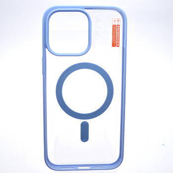 Чохол накладка з MagSafe Clear Case Magnetic для Apple iPhone 14 Pro Max Sierra blue
